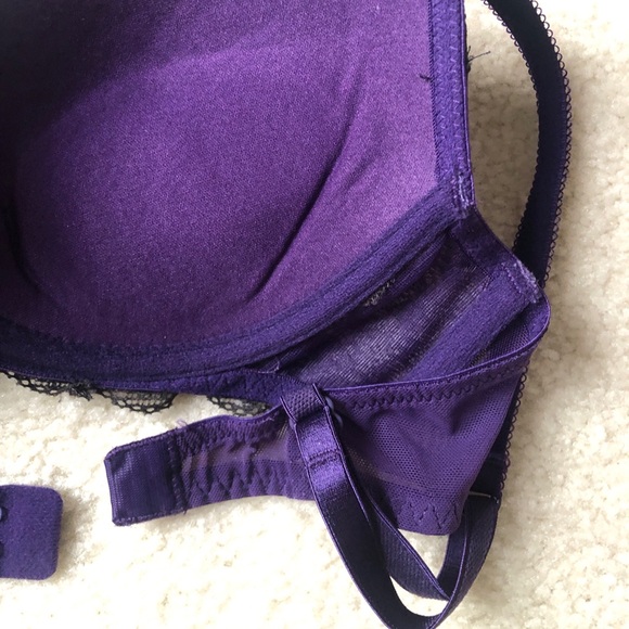 Purple and black lace bra - Picture 6 of 7